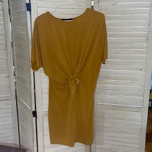 Mustard yellow dress!